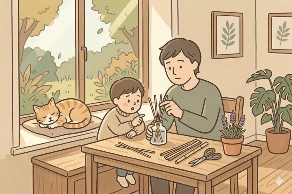 リードディフューザーの香りが弱い原因と、スティックや素材で自分好みに調整する方法