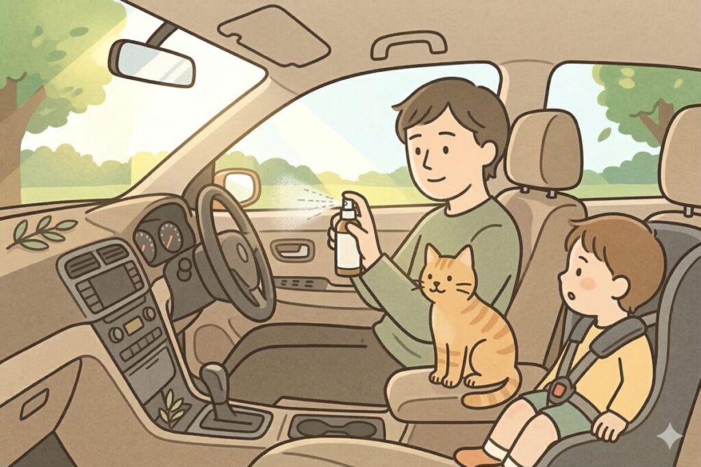 夏の高温になる車内でアロマスプレーを使う・保管する際の3つの注意点