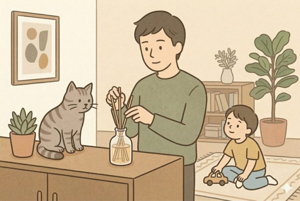 リードディフューザーの香りが弱くなったときの具体的な3つの対処法